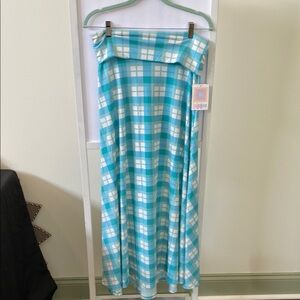 NWT Blue and White Plaid Women's Skirt